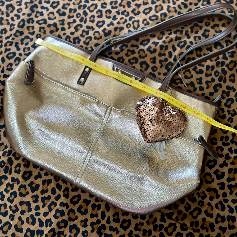 Gold Metallic Tote Bag - Picture 5 of 11